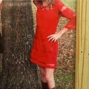 RED DRESS, Size 8, 3/4 Sleeve, Beautiful D…